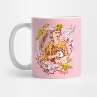 The Lady and The Birds Mug